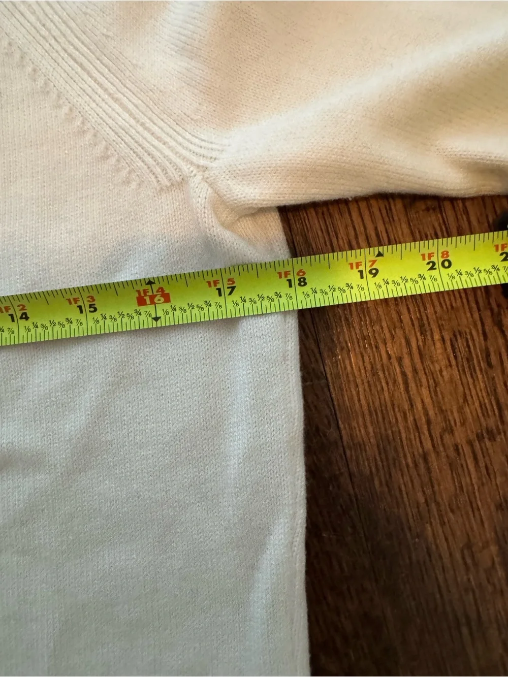 Talbots Cream Crewneck Sweater with Navy Heart